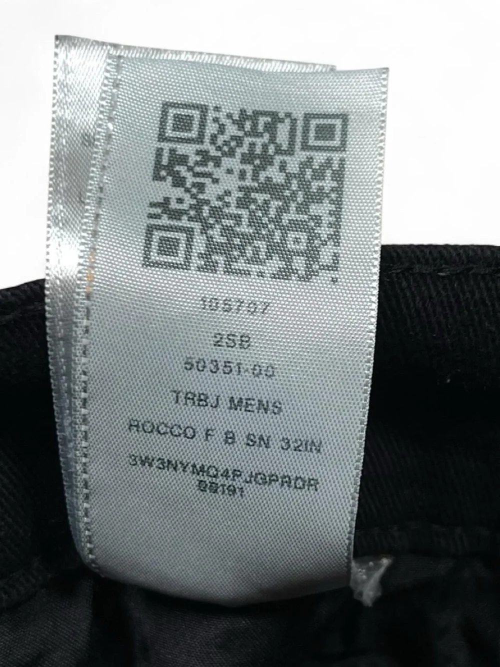 True Religion Rocco Relaxed Skinny Black Jeans Men’s Size W36 L30 Flap Pockets